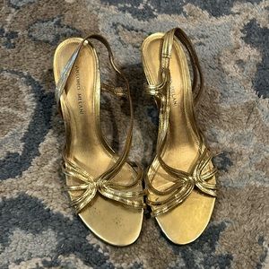 Antonio melani gold shoes